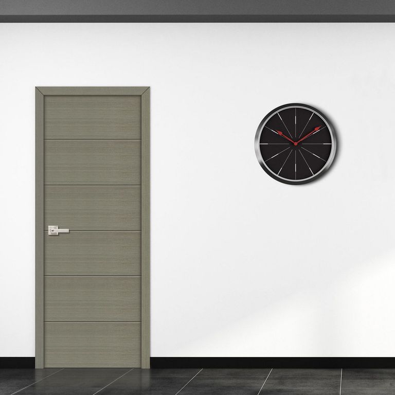 Puerta Interior HDF Sevilla CRN SAU Gris Sauerland Tubular