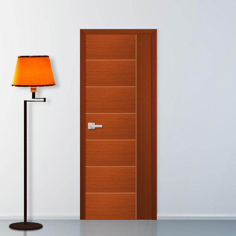 Puerta Interior HDF Market Cedro Relleno Cuadrícula