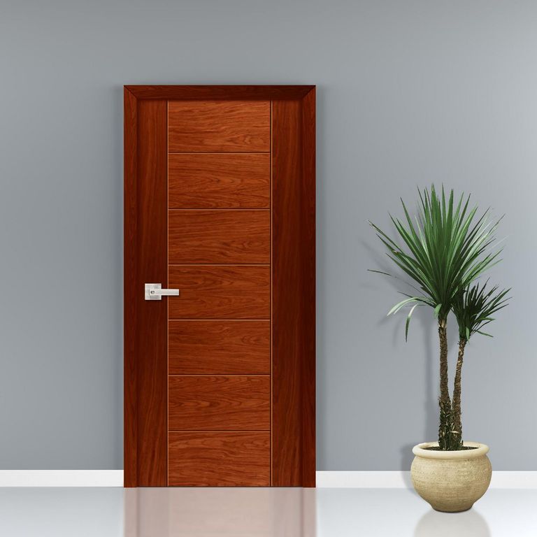 Puerta Interior HDF Market Cedro Relleno Honeycomb