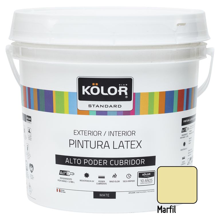 Pintura Latex Standar Marfil 1GL