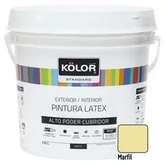KOLOR - Pintura Latex Standar Marfil 1GL