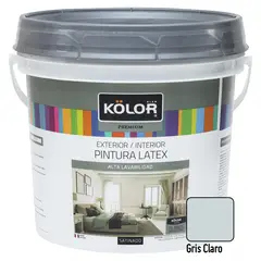 KOLOR - Pintura Premium Satinado Gris Claro 1GL
