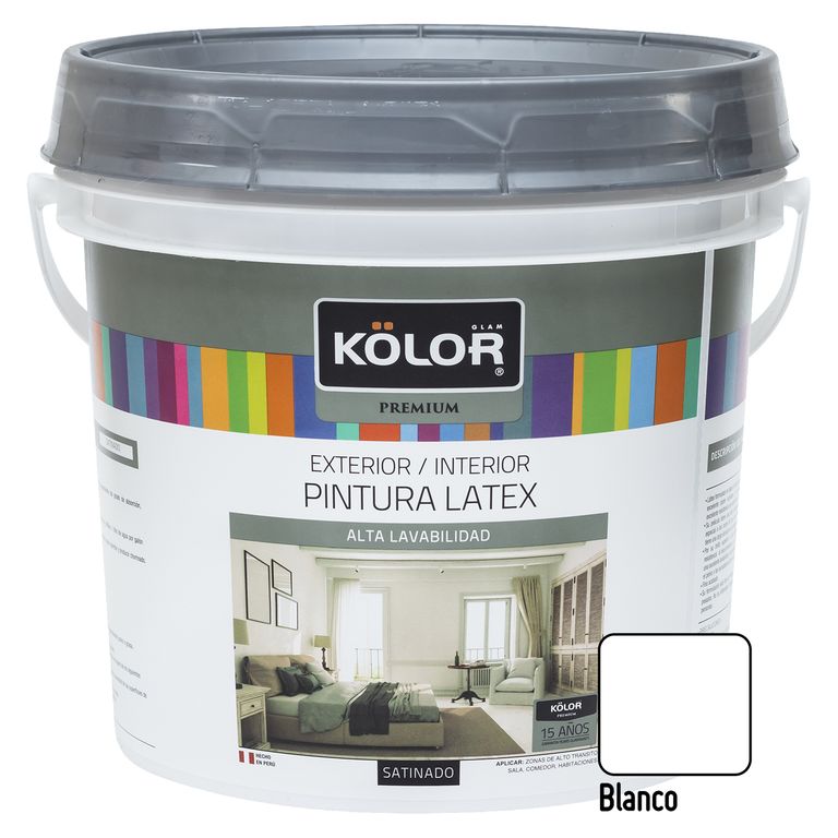 Pintura Premium Satinado Blanco 4GL