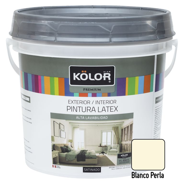 Pintura Premium Satinado Blanco Perla 1GL
