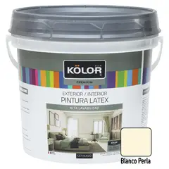 KOLOR - Pintura Premium Satinado Blanco Perla 1GL