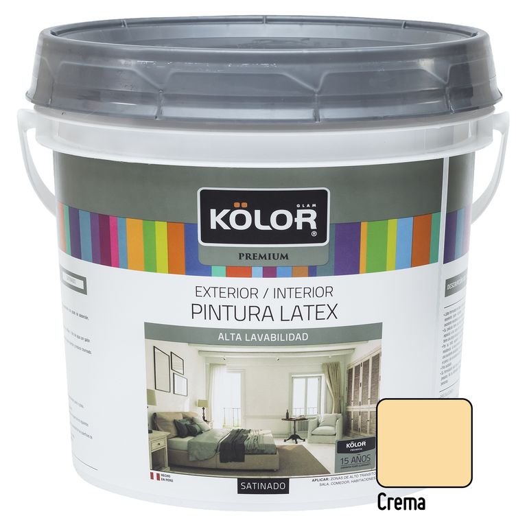 Pintura Premium Satinado Crema 1GL