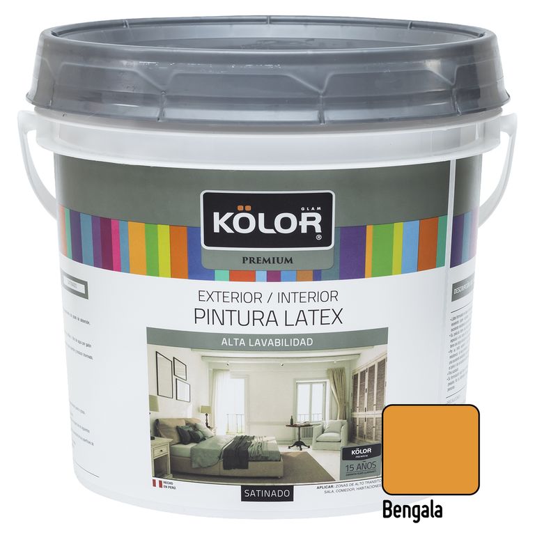 Pintura Premium Satinado Bengala 1GL
