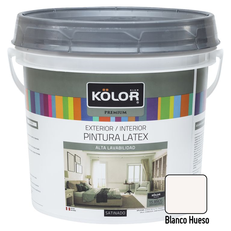 Pintura Premium Satinado Blanco Hueso 1GL