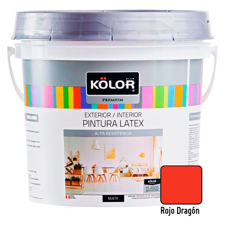Pintura Premium Mate Rojo Dragón 1GL