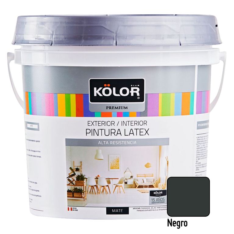 Pintura Premium Mate Negro 1GL