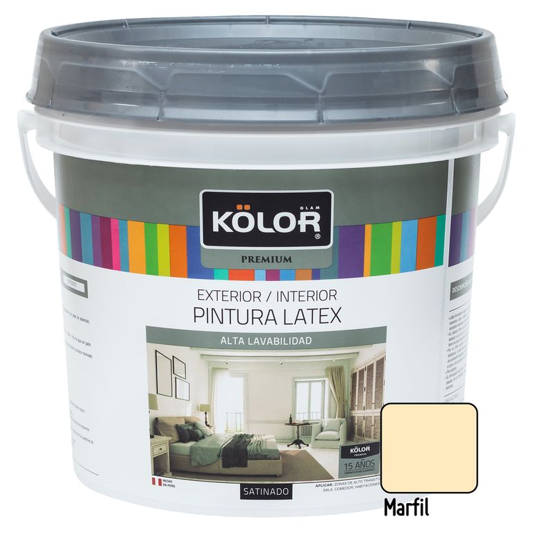 Pintura Premium Satinado Marfil 1GL