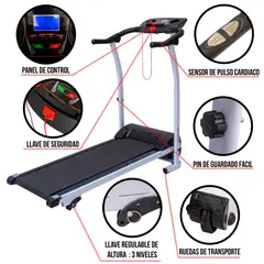 SPORTFITNESS - Trotadora Eléctrica 1.5 HP