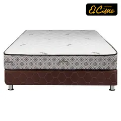 EL CISNE - Cama Americana Easy 1.5 Plazas + Colchón