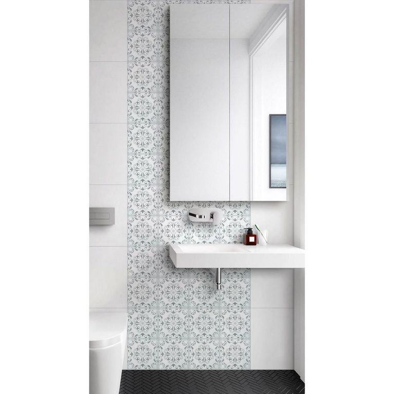 Azulejo Vittoria Gris 15x15cm pack x4 unidades para pared