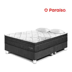 PARAISO - Cama Pocket Star Queen + 2 Almohadas + Protector
