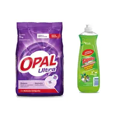undefined - Lavavajillas Sapolio 1.25 Litros + Detergente En Polvo Ultra 9Kg Opal