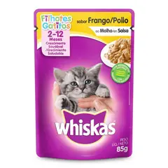 WHISKAS - Cachorros Alimento para Gatos 85 gr Sabor Pollo