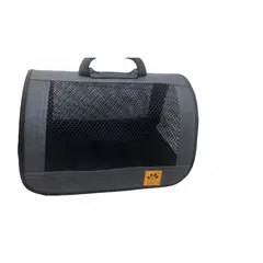 ACCECAN - Transportador para Mascotas Raza Pequeña Tela Gris 25x26x45cm