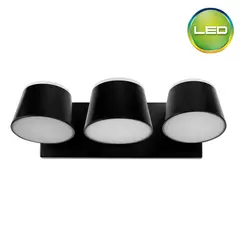 LIGHTECH - Barra Pascal Led Negro 3 Luces 7W Ip20
