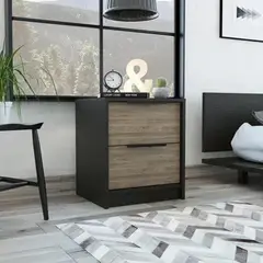 TUHOME - Velador 2 Cajones Kaia