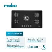 Mabe 5 Hornillas Gas Negro PM8655GV0