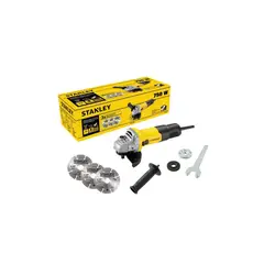 STANLEY - Esmeril Angular Eléctrico 4 1/2" 220V + 3 Discos Diamantados