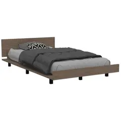 TUHOME - Cama 1.5 Plazas Kaia Single Miel/Blanco