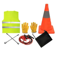 TECGO - Kit de Emergencia de Vehiculo 5 Piezas