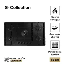 SCOLLECTION - Encimera Empotrable A Gas 5 Hornillas S-Collection 3120SOLCO067