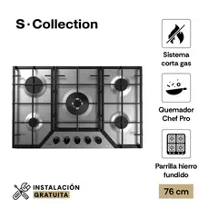 SCOLLECTION - Encimera Empotrable A Gas 5 Hornillas S-Collection 3120SOLCO064