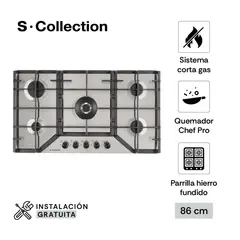 SCOLLECTION - Encimera Empotrable A Gas 5 Hornillas S-Collection 3120SOLCO065