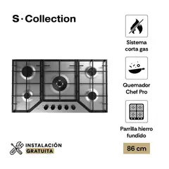 SCOLLECTION - Encimera Empotrable A Gas 5 Hornillas S-Collection 3120SOLCO065