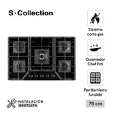 S-Collection 5 Hornillas Gas Encimera [3120Solco060]