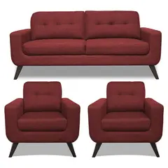 CASA BELLA - Juego de Sala 3-1-1 Cuerpos Nefer