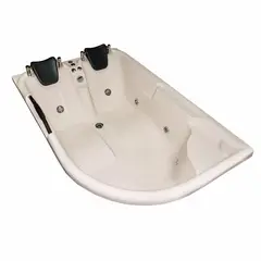 CUBA&SPA - Tina Hidromasaje Rectangular Romana Ejecutiva Bone 180x120cm