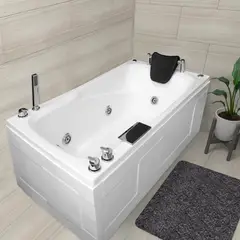 CUBA&SPA - Tina Hidromasaje Rectangular Magia Builder 140x75cm Blanca