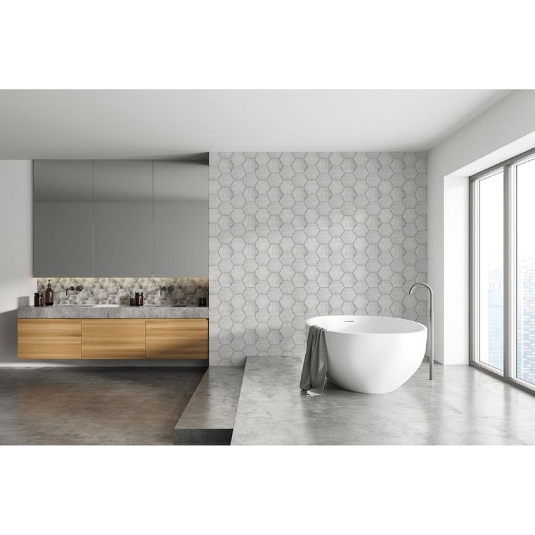 Hexágono Concrete Gris 15x17cm 0.98m2