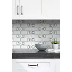 OLIVIA ATRANI - Pack Bricks Tramonto 3 Unidades Gris/Turquesa 15x7.5cm 0.41m2