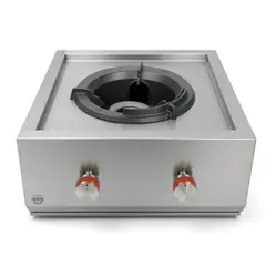 undefined - Hornilla Wok Empotrable con Tapa La Carbonera Grill Inox 304 50x25x50cm