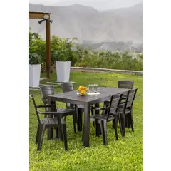 REYPLAST - Comedor 6 Personas Roble