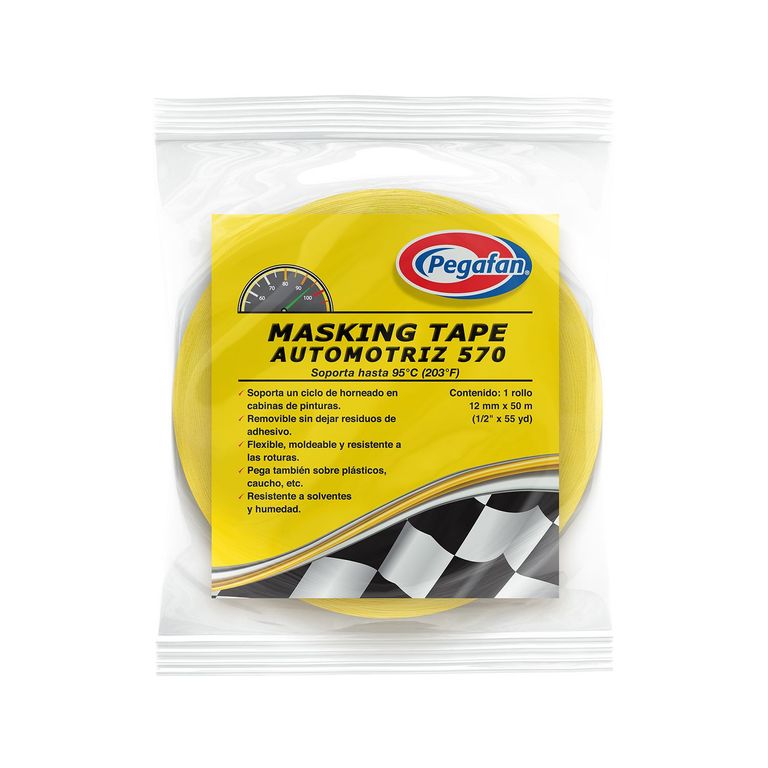 Cinta Masking automotriz 570 1/2x 55y