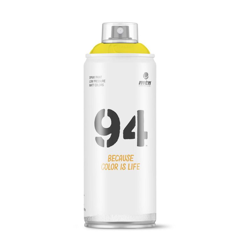 Pintura en Spray Colores Mate Baja Presión Amarillo Claro 400ml