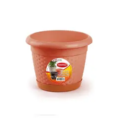 POLINPLAST - Maceta de plástico Garden Deluxe Cerezo 5 con Base