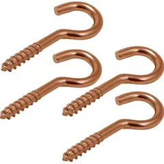 MAMUT - Cancamo Abierto Rosca Madera N5x60 Cobrizado 4 unid.