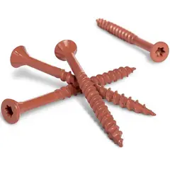 MAMUT - Tornillo para Madera Deck 7x15/8 Ruspert Rojo 4 unid