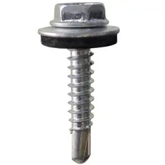 MAMUT - Tornillo Autoperforante Hexagonal con Argolla Neoprene 8x3/4 4 Unid