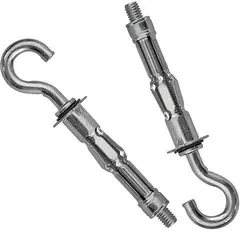 MAMUT - Anclaje Pared Hueca con Gancho Tipo C M4x40 mm. 2 unid.