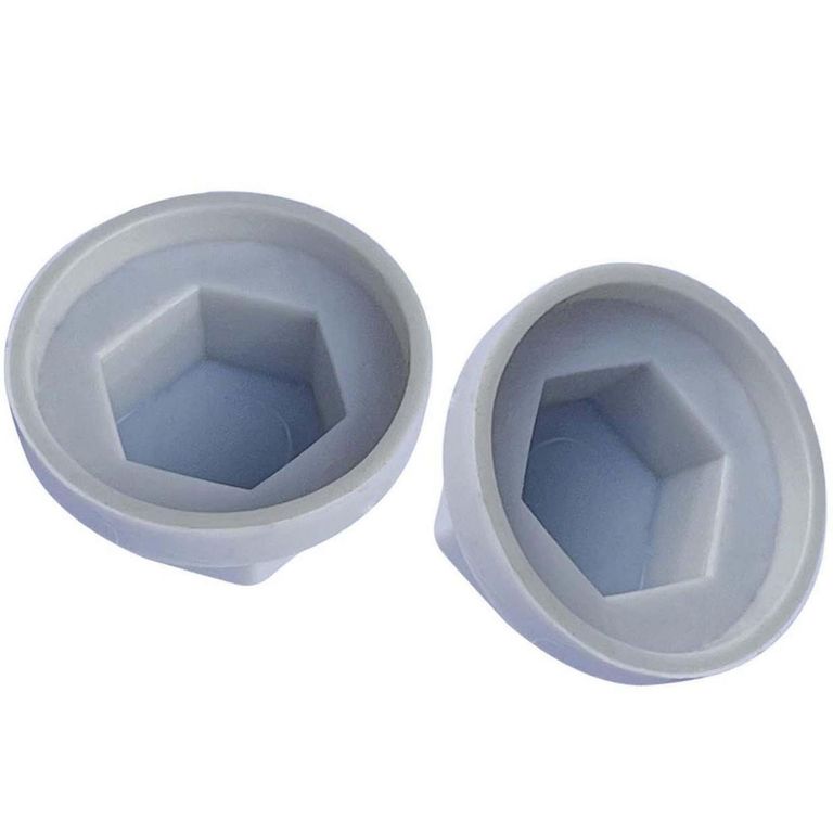 Gorro para Tornillo Hexagonal de HDPE 5/16 Gris 4 unid.