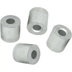 MAMUT - Tope de Aluminio para Cable 5/16 4 unid.