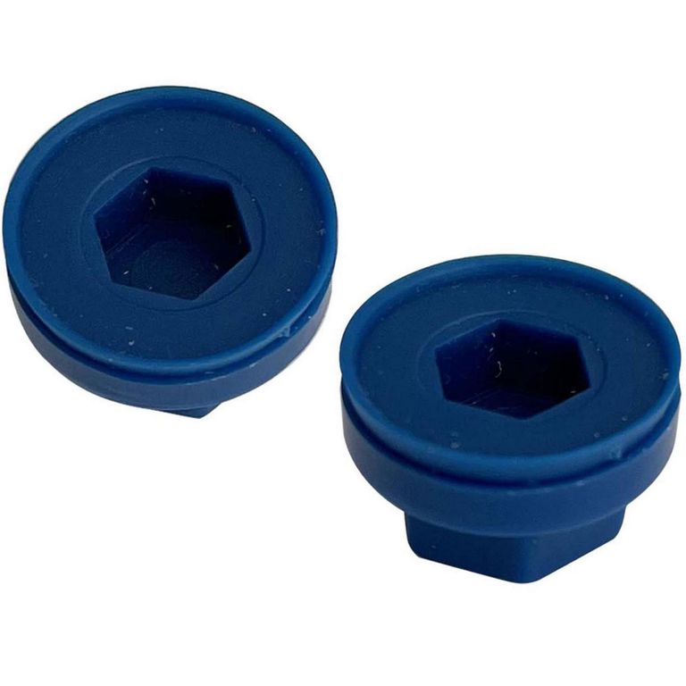 Gorro para Tornillo Hexagonal de HDPE 5/16 Azul 4 unid.